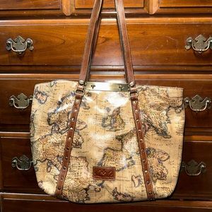 Patricia Nash European Map Tote